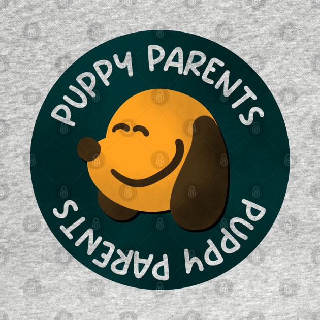 Cute Puppy Parents Design by TheDoodleShop